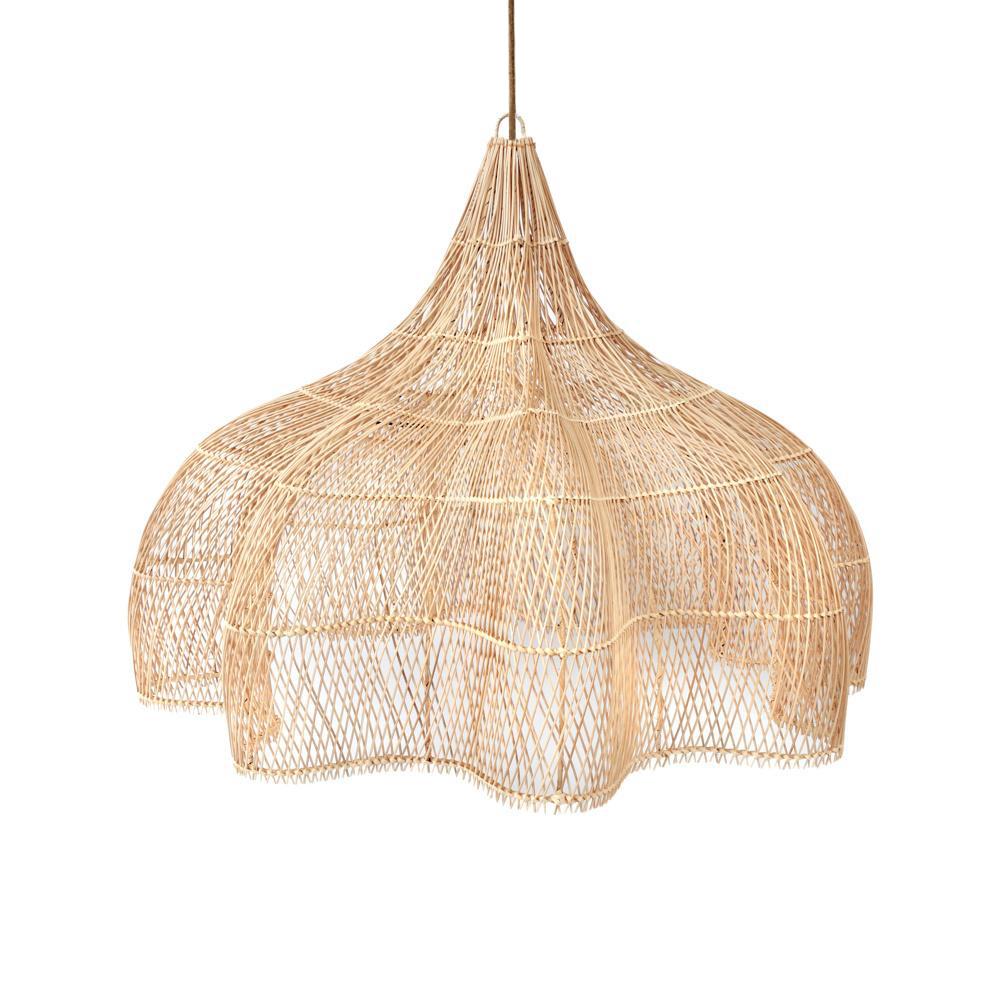Rotan hanglamp The Whipped Hanger in bohemian stijl, perfect voor een warme en natuurlijke uitstraling in elk interieur.