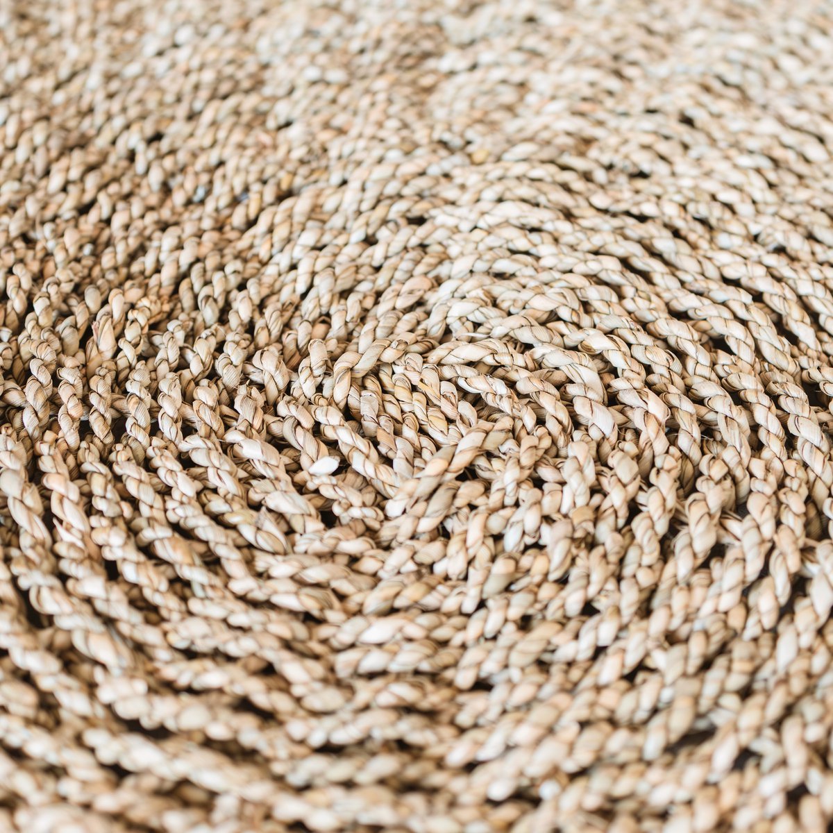 Zeegrasvloerkleed rond 100/120 cm – vloerkleed in bohostijl – rond vloerkleed naturel – handgeweven beige natuurvloerkleed (2 maten) LOKA-ronde vloerkleden-Soeji-Ik Hout ervan.