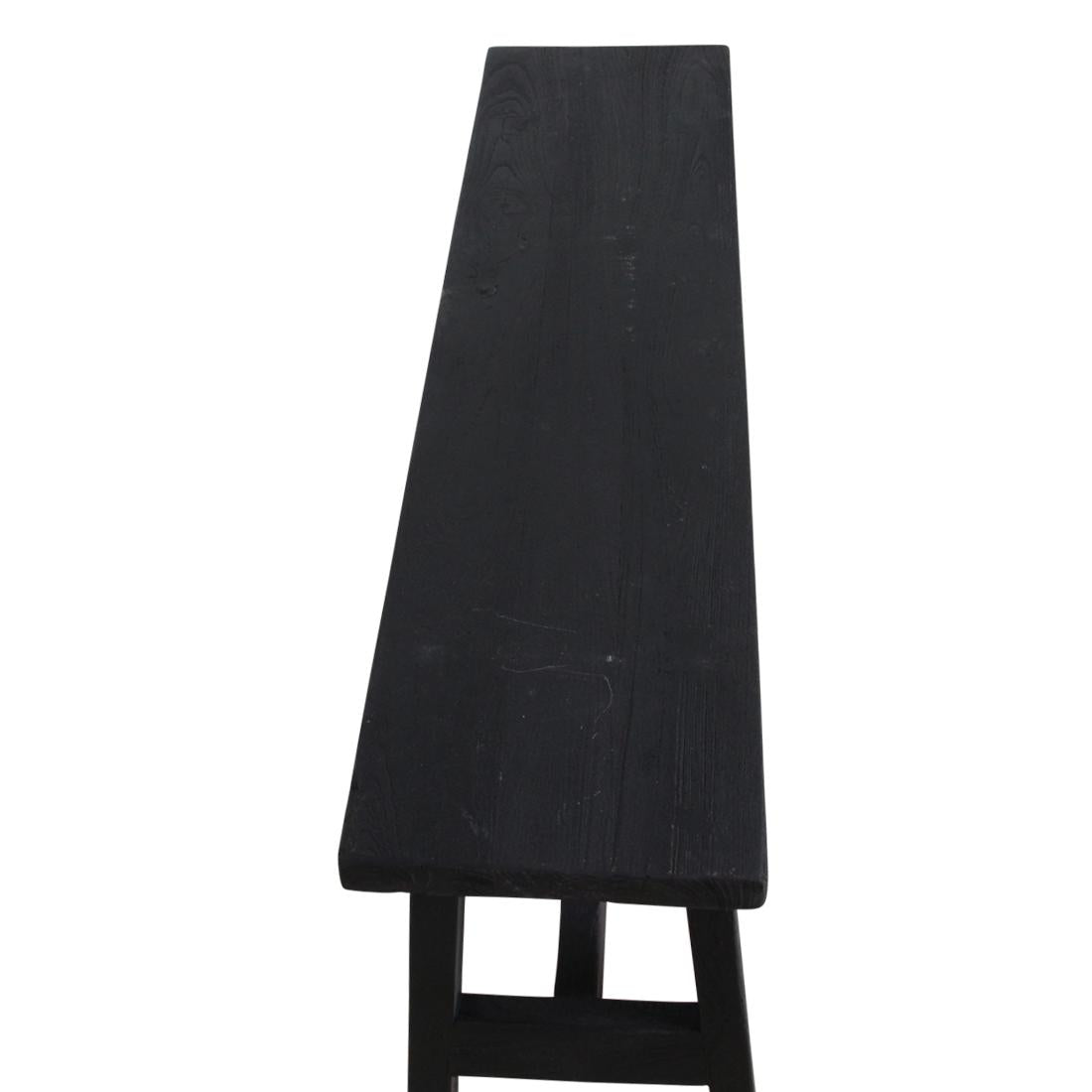 Zwart 'bus stop' bankje large-bank-Raw Materials-Ik Hout ervan.