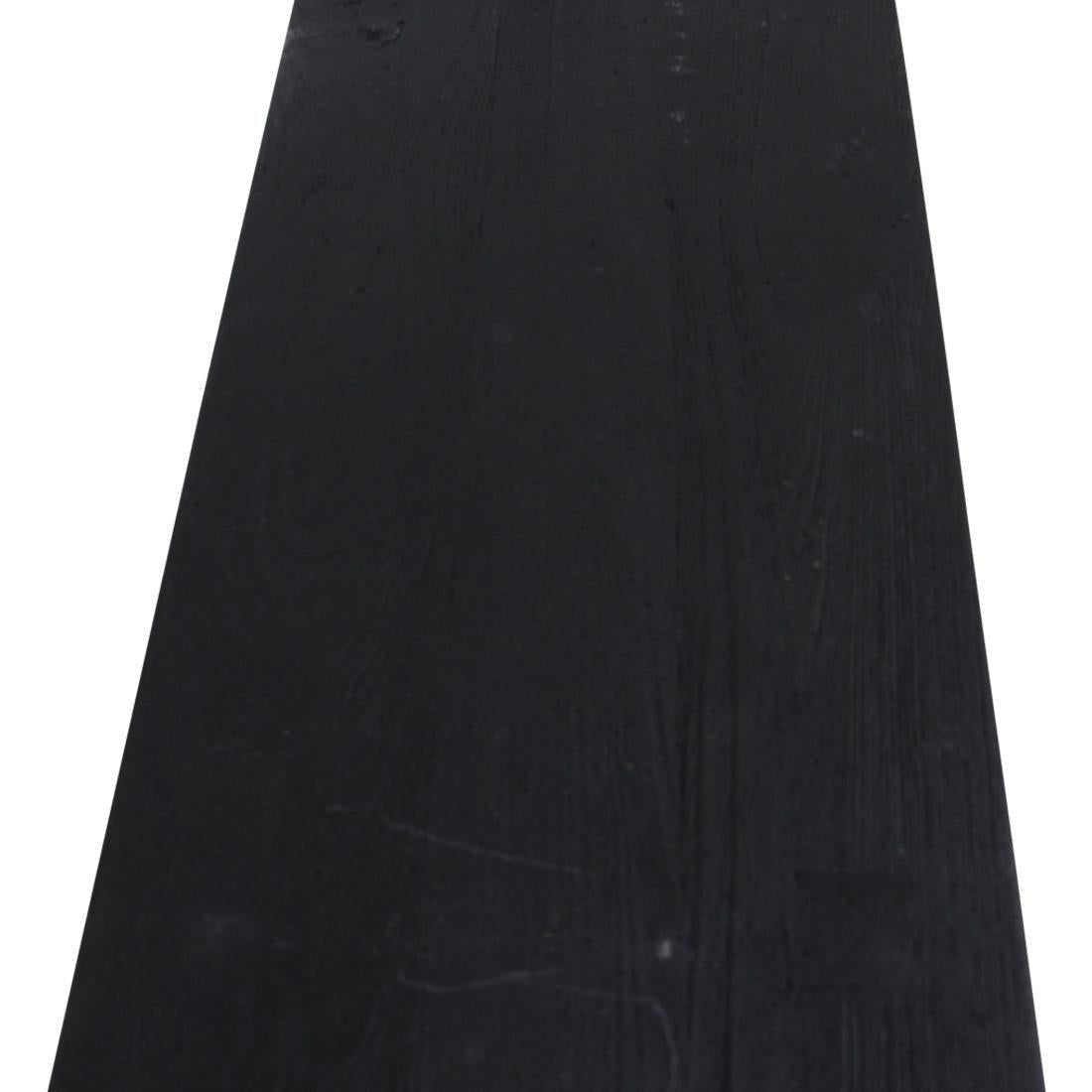 Zwart 'bus stop' bankje large-bank-Raw Materials-Ik Hout ervan.