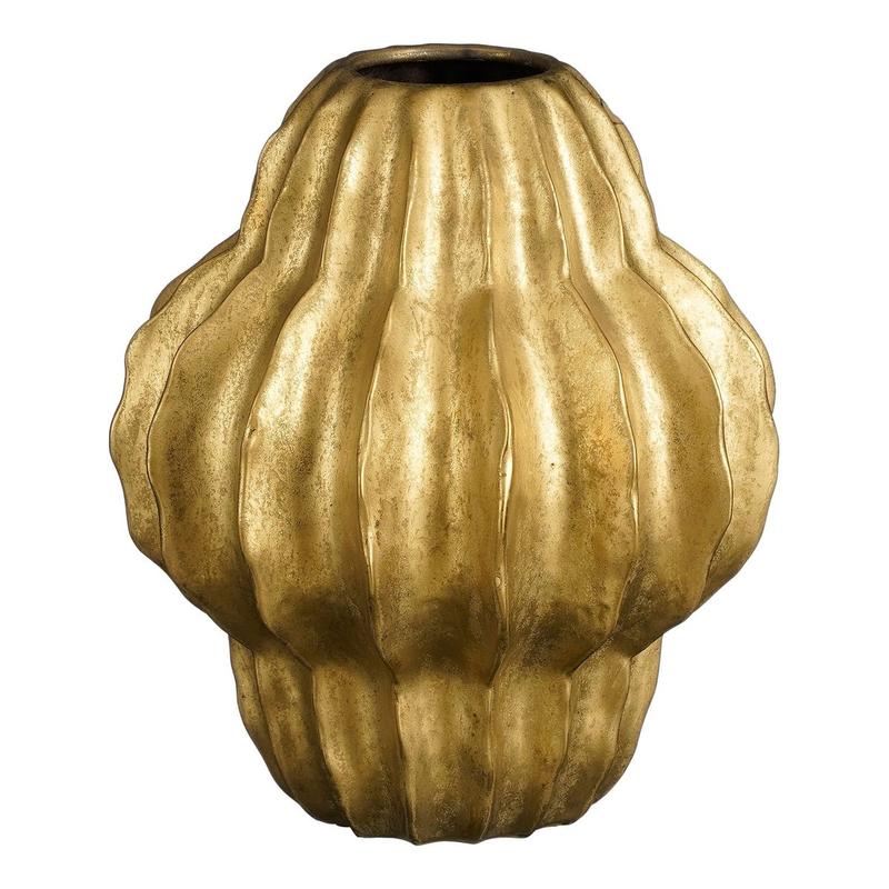 Altea Vaas - H28 x Ø25 cm - Keramiek - Goud-vazen-Mica Decorations-Ik Hout ervan.