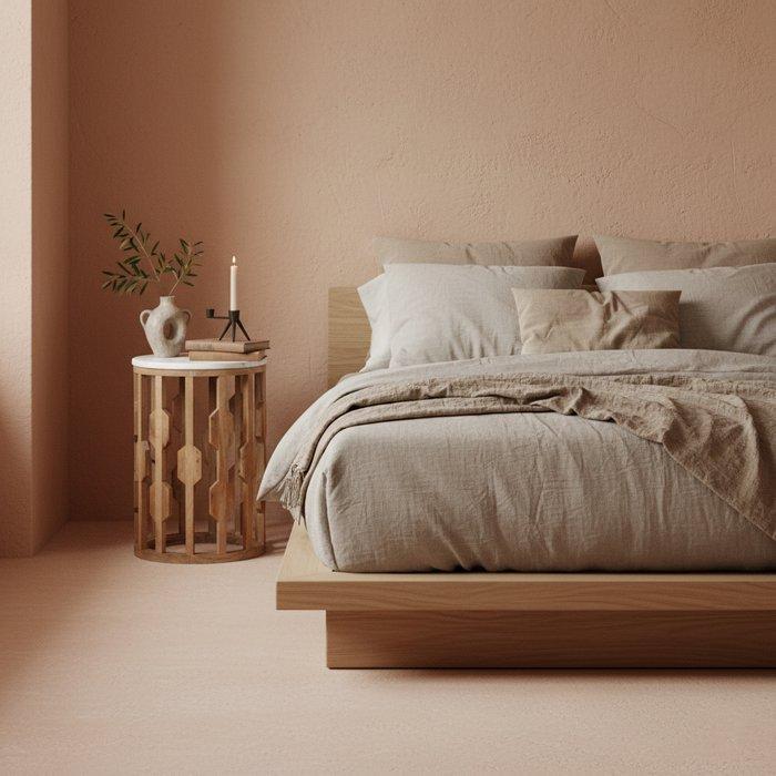 Atjeh bijzettafel marmer wit - 40x40x50 cm-bijzettafel-Raw Materials-Ik Hout ervan.