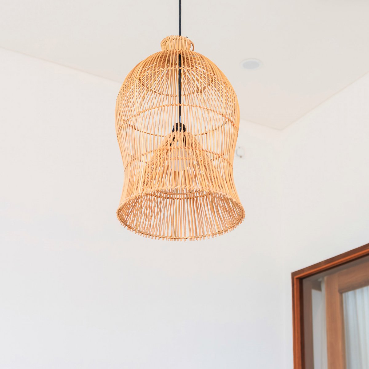 Boho hanglamp MAHARA (Ø35 cm)-Hanglampen-Soeji-Ik Hout ervan.