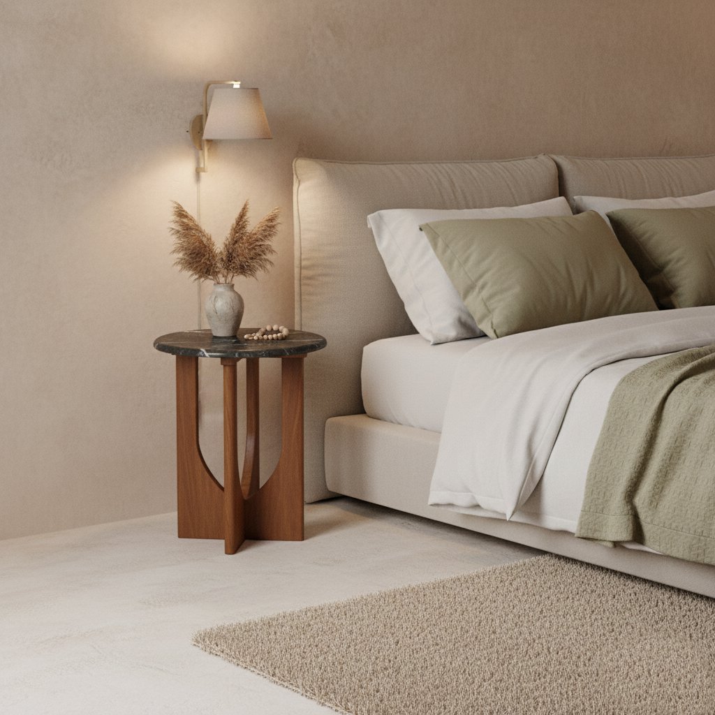 Brunei bijzettafel marmer zwart-Raw Materials-Ik Hout ervan.