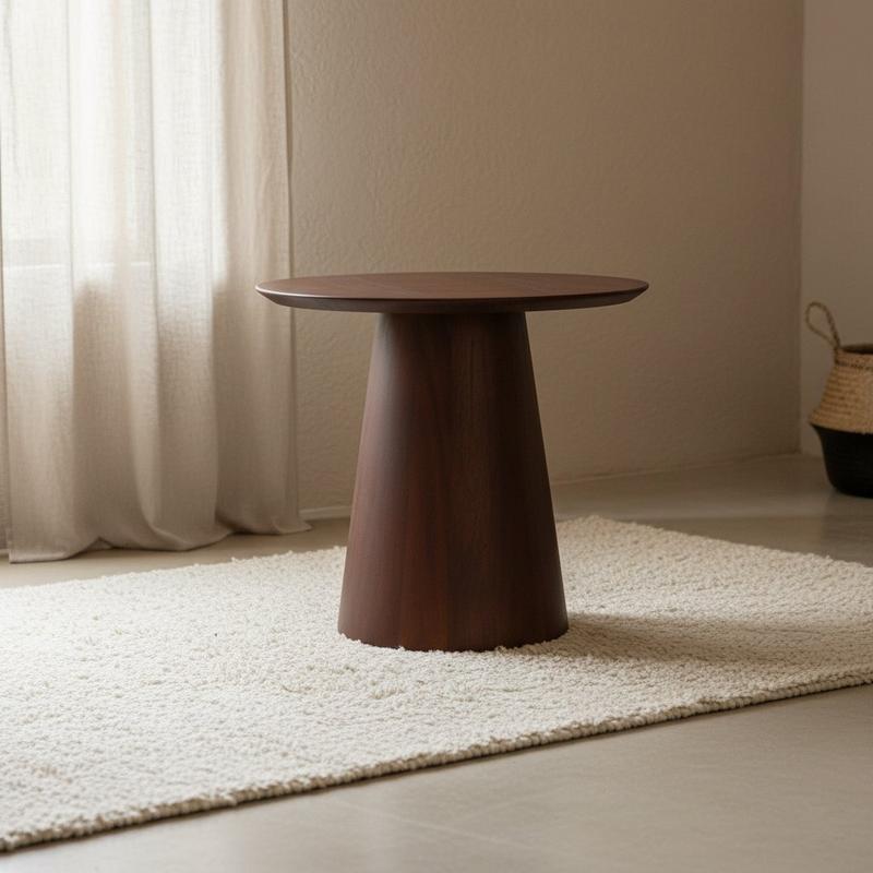 Bullnose Cone bijzettafel 50 cm-bijzettafel-Raw Materials-Ik Hout ervan.