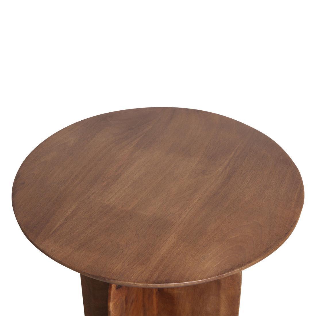 Bullnose bijzettafel 50 cm-bijzettafel-Raw Materials-Ik Hout ervan.