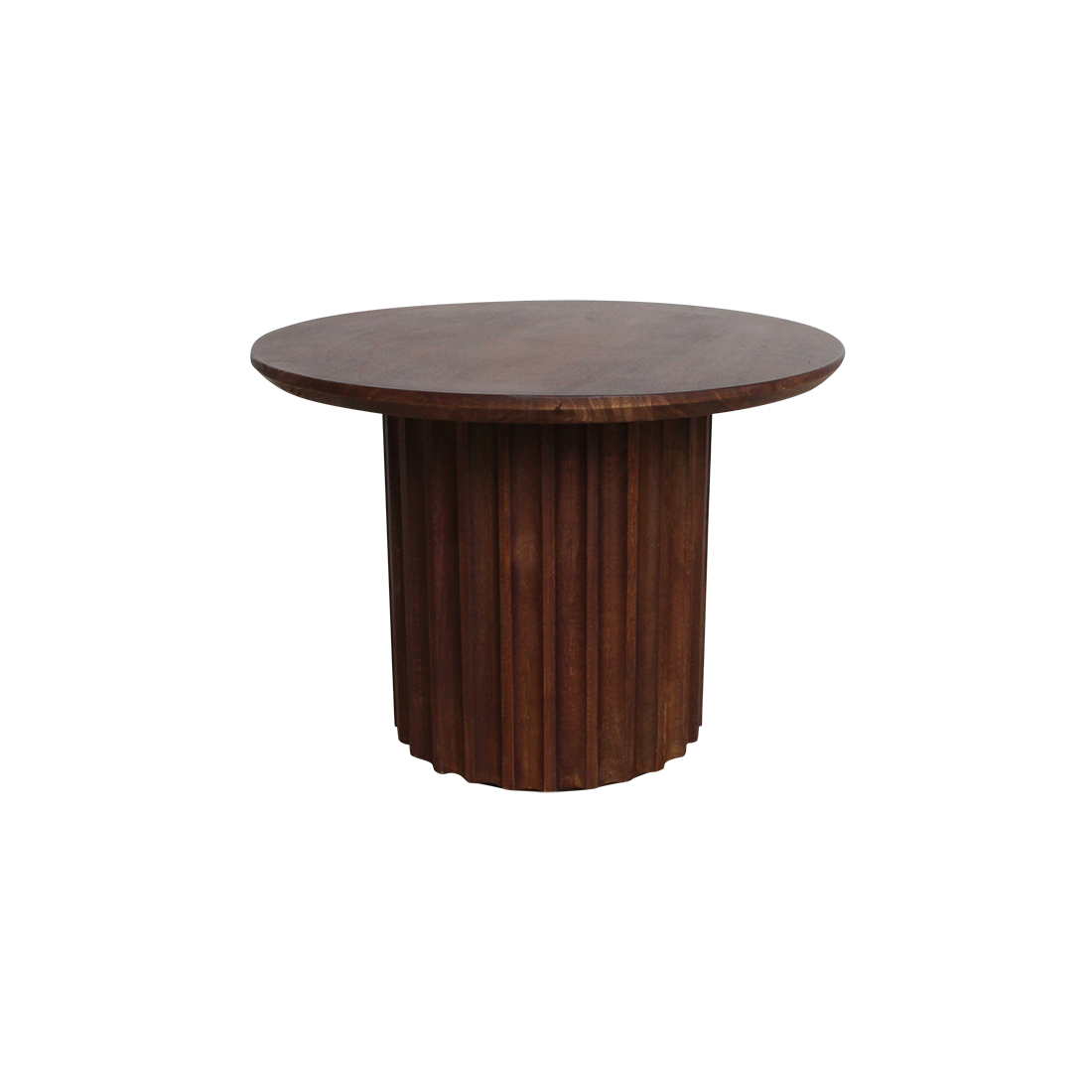 Bullnose bijzettafel bruin 55 cm-Raw Materials-Ik Hout ervan.