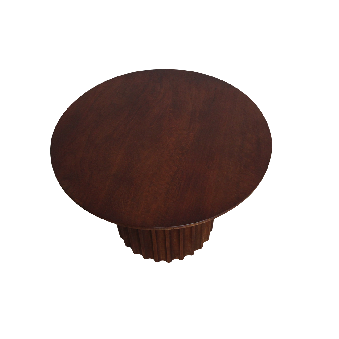 Bullnose bijzettafel bruin 55 cm-Raw Materials-Ik Hout ervan.