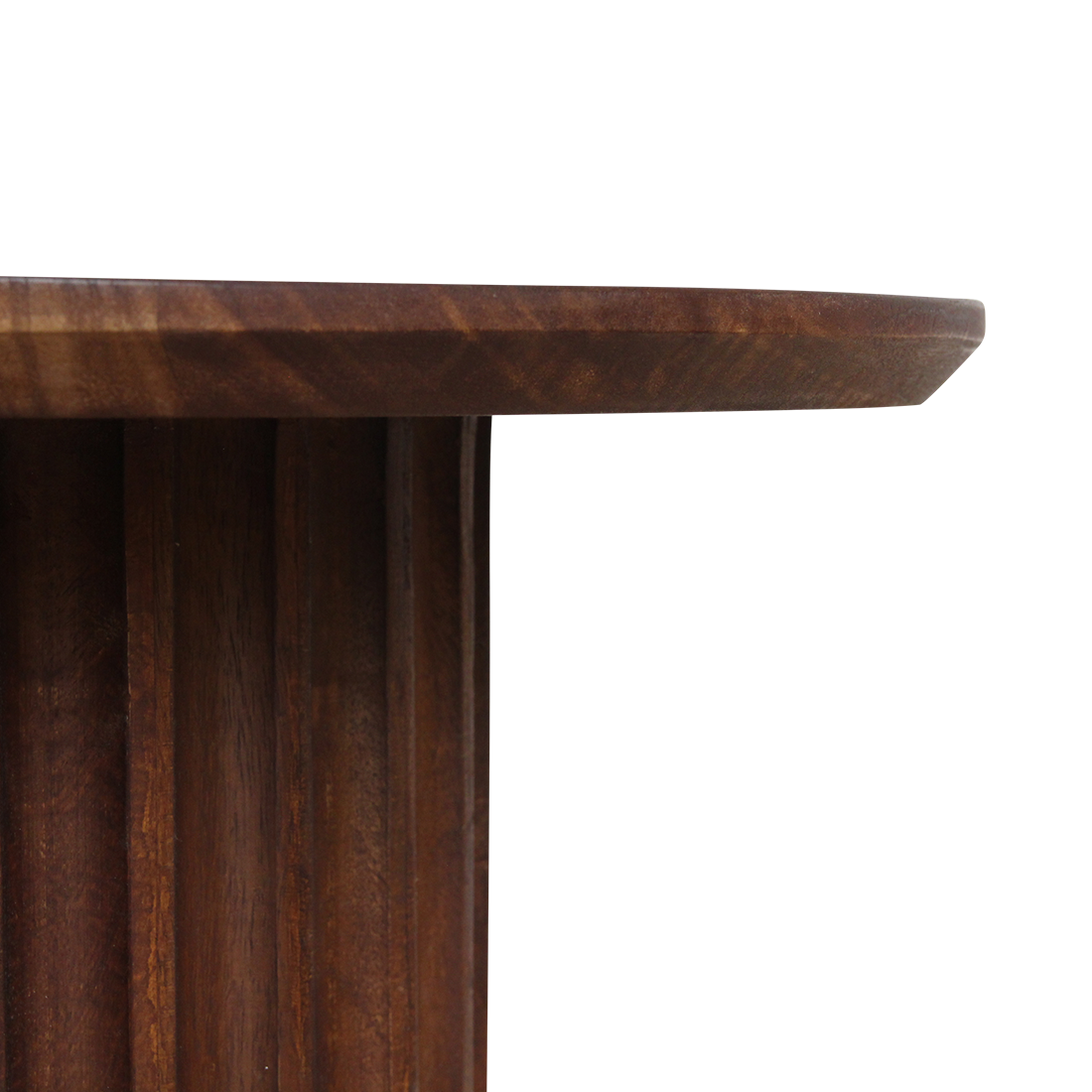 Bullnose bijzettafel bruin 55 cm-Raw Materials-Ik Hout ervan.