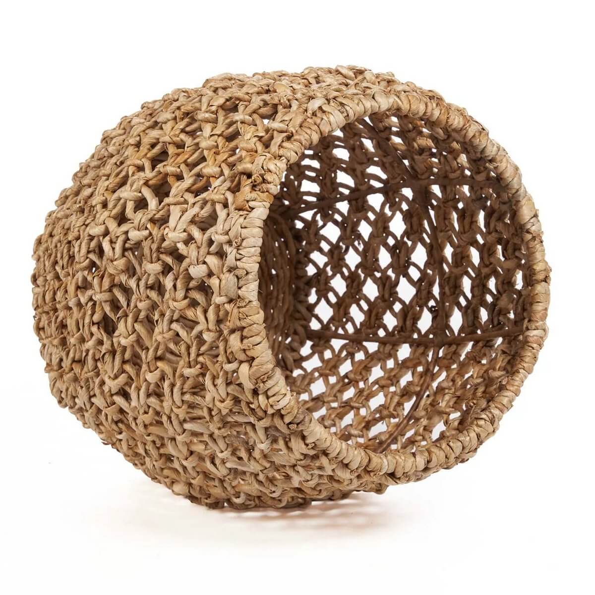 Handmade Dannih Kruk crafted from sustainable banana leaves, perfect for bohemian decor as a stool, side table, or accent piece.