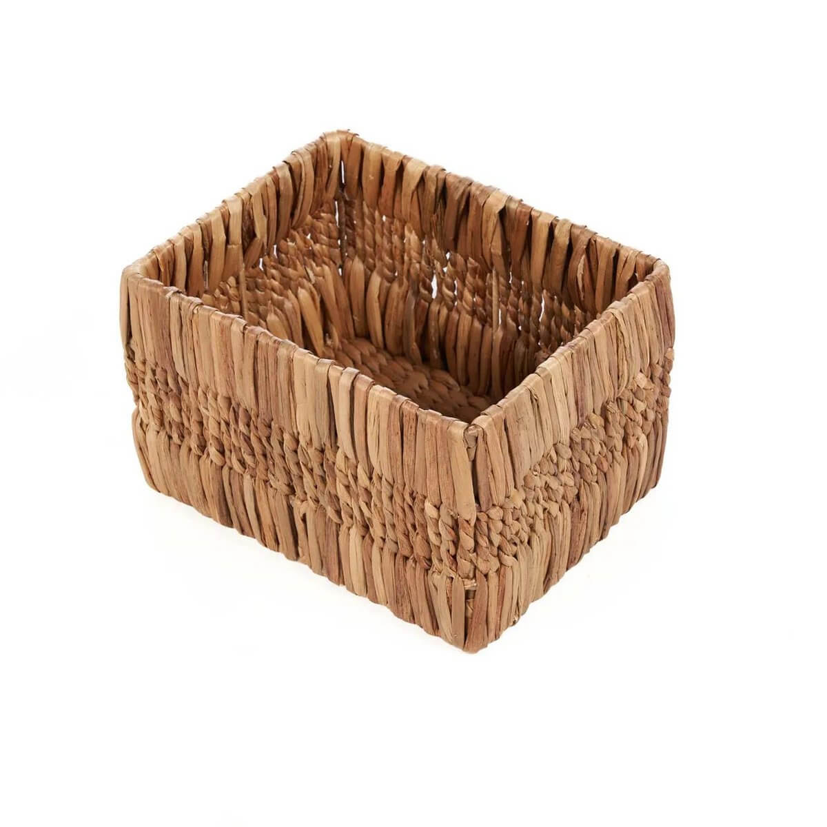 Bohemian-style Akuku Basket made from natural banana leaves, perfect for rustic home decor and versatile storage.