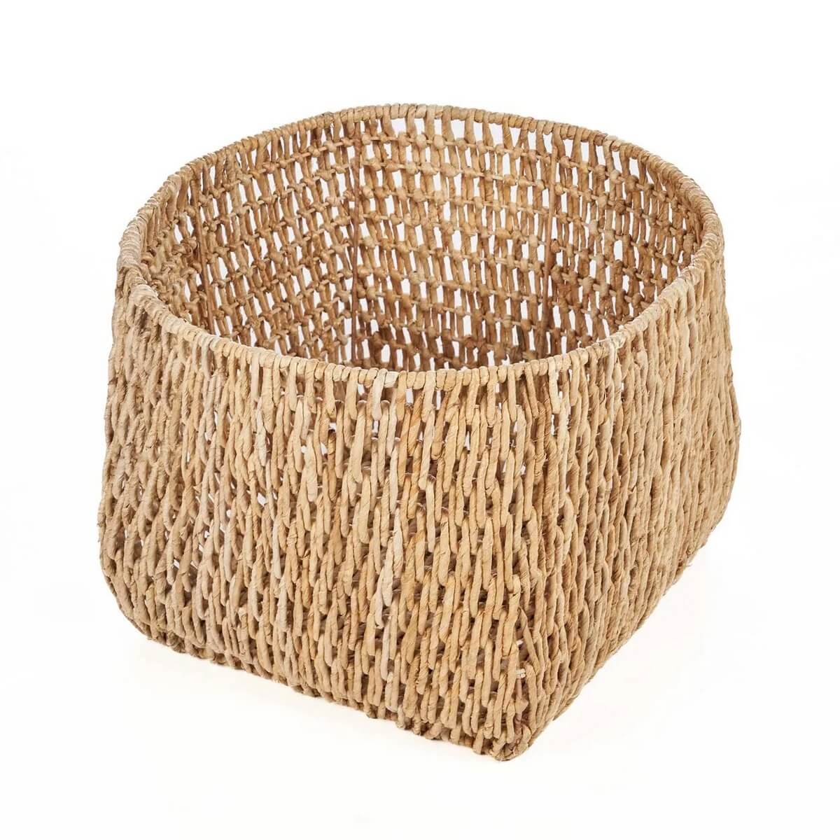 Bohemian De Louh Louh Mand - Naturel XL, handcrafted banana leaf basket, 55cm wide, perfect for home decor and storage.