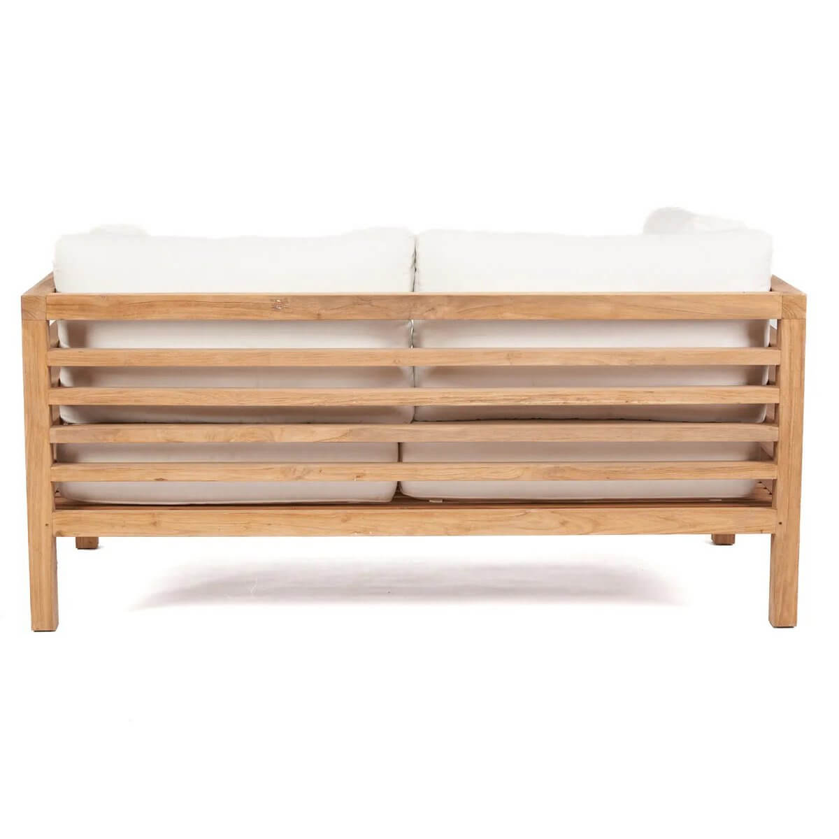 Bohemian style De Moyo modulaire tweezitter, eco-friendly and luxurious outdoor seating with modular design, rear view.