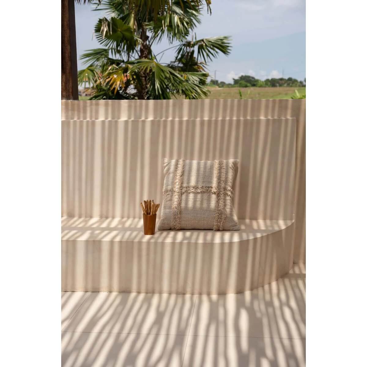 De Nomad Kussenhoes - Naturel-Bazar Bizar Living-Ik Hout ervan.