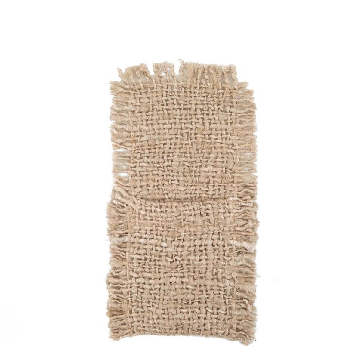 Bohemian style De Oh My Gee bestekhouder in beige, set van 4, woven textile adding luxury to dining tables, handmade and unique.