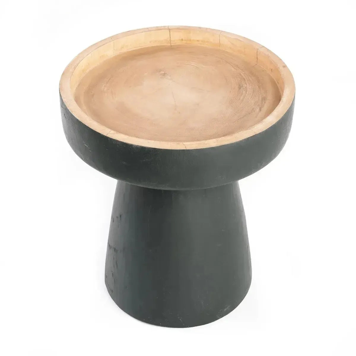 De Rayu Bijzettafel - Zwart Naturel-bijzettafel-Bazar Bizar Living-Ik Hout ervan.