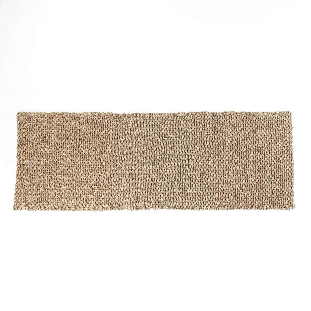 Bohemian style natural Sizali rug made from 100% sisal, 200x70 cm, with a woven texture in earthy tones for stylish home decor.