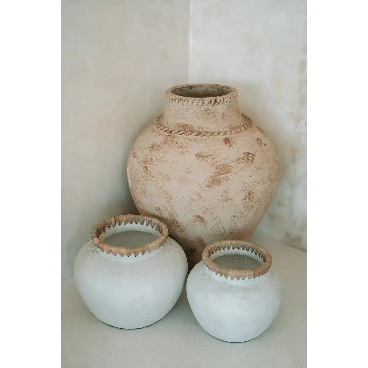 De Styly Vaas - Beton Naturel - L-vazen-Bazar Bizar Living-Ik Hout ervan.