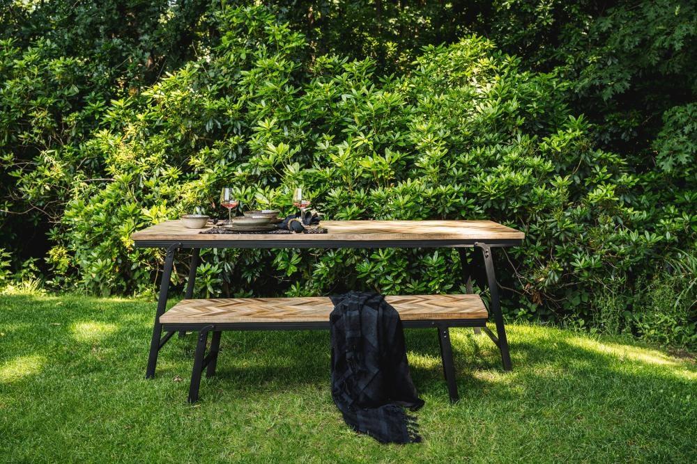 De Visgraat Markttafel - Naturel - 160cm