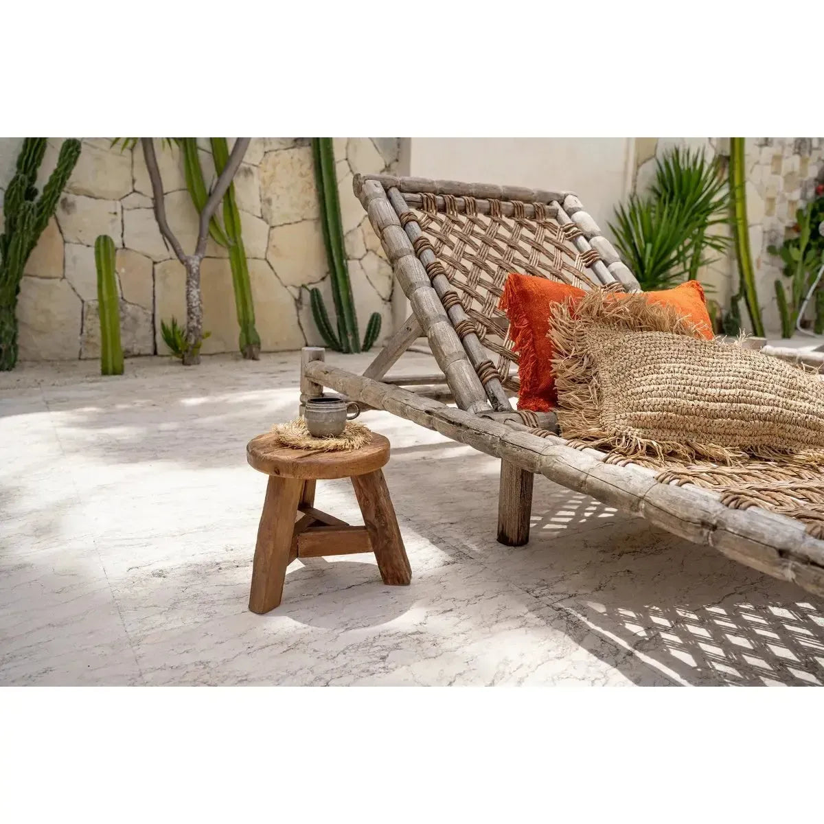 De Yatai Kruk - Naturel - S-kruk-Bazar Bizar Living-Ik Hout ervan.