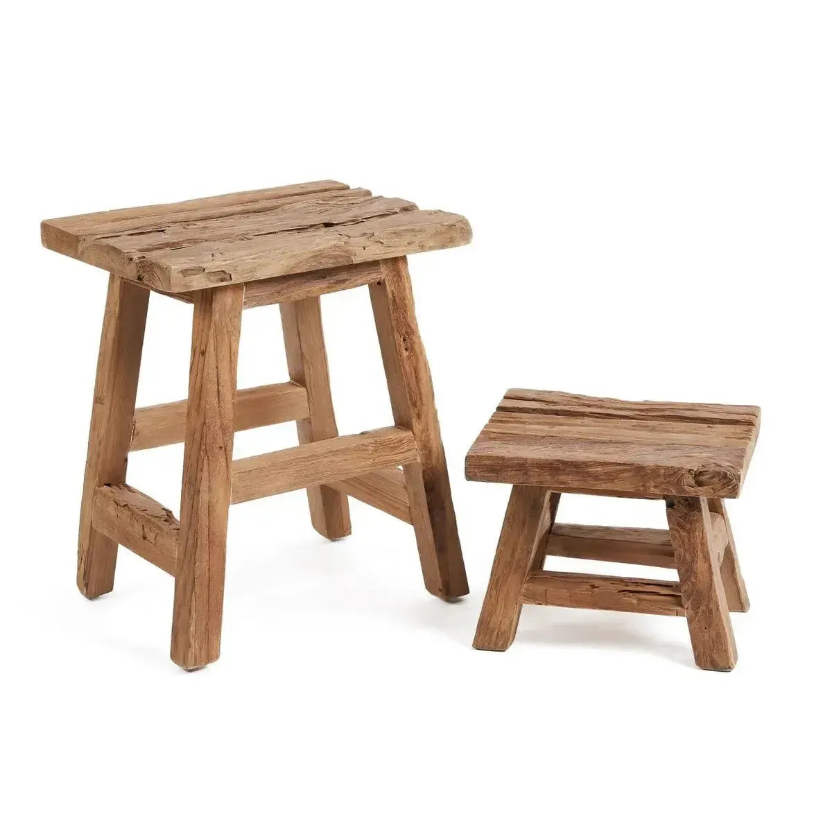 De Yoke Kruk - Naturel - S-kruk-Bazar Bizar Living-Ik Hout ervan.