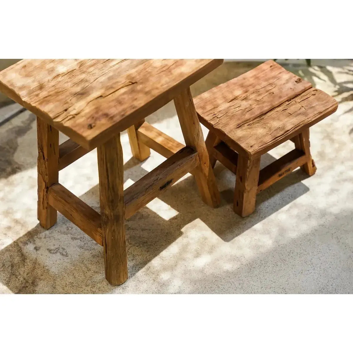 De Yoke Kruk - Naturel - S-kruk-Bazar Bizar Living-Ik Hout ervan.