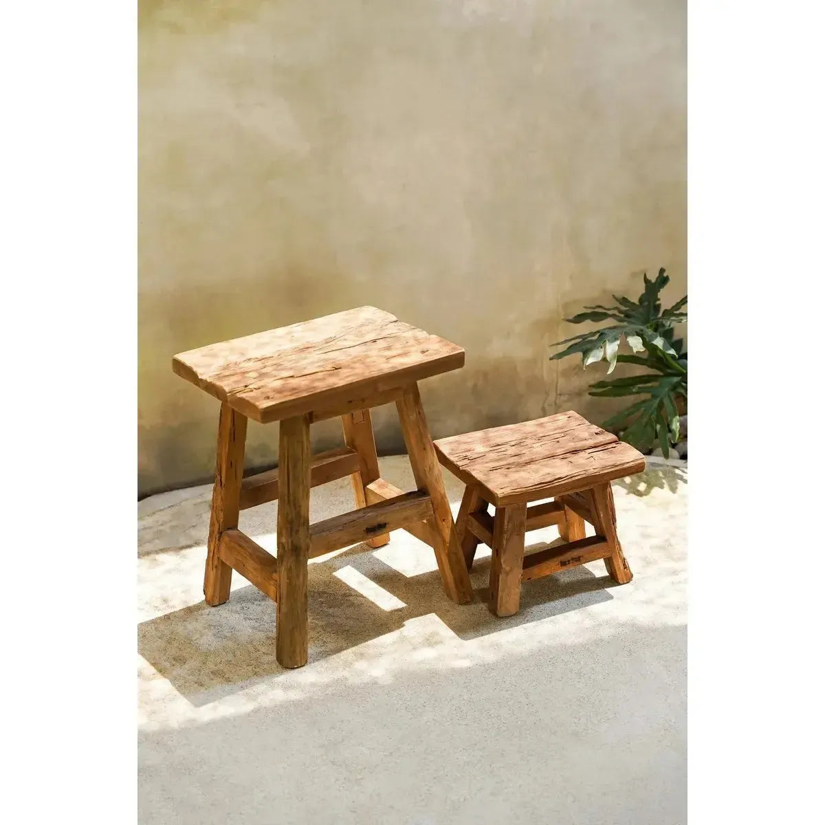 De Yoke Kruk - Naturel - S-kruk-Bazar Bizar Living-Ik Hout ervan.