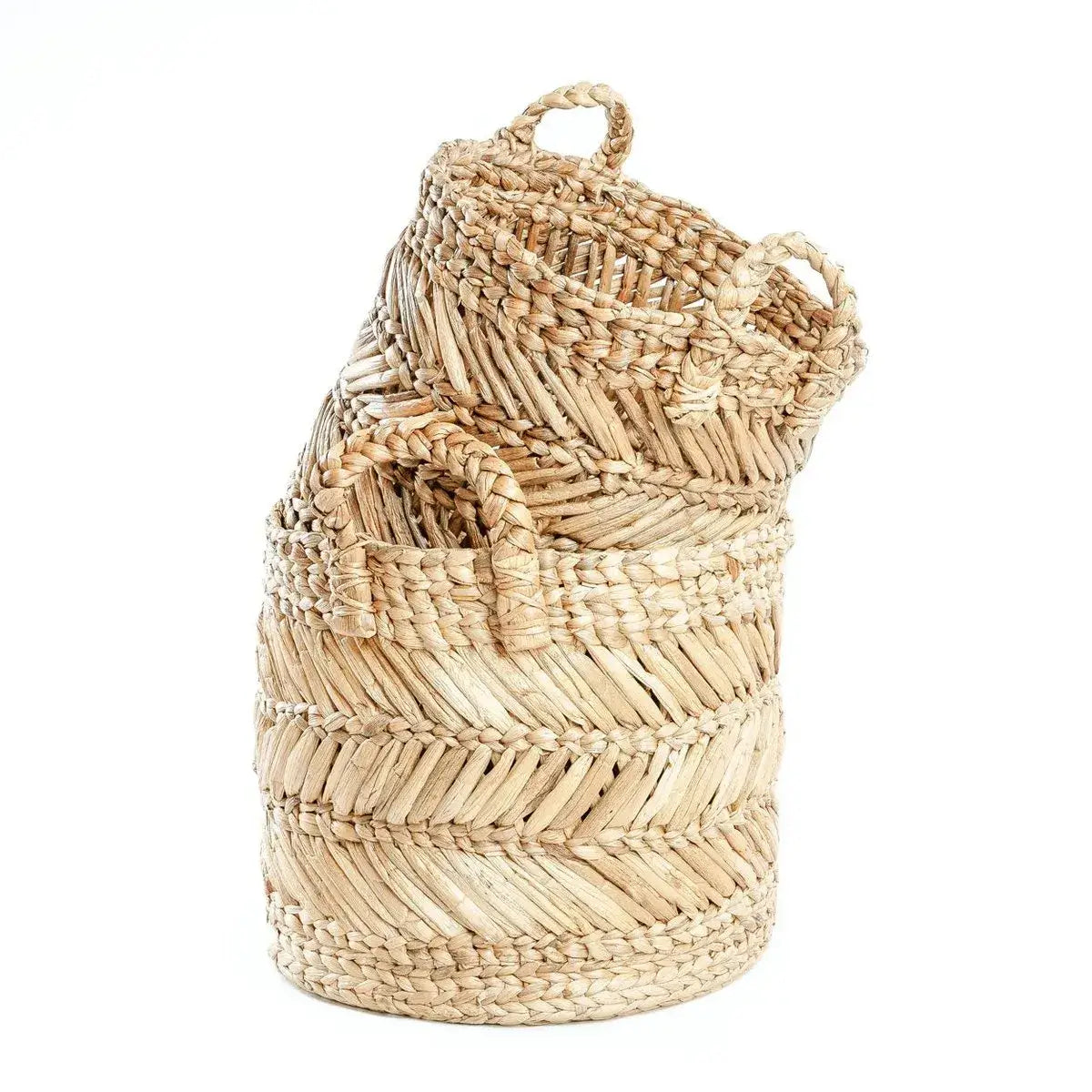 De bananenzigzagmand - M-manden-Bazar Bizar Living-Ik Hout ervan.