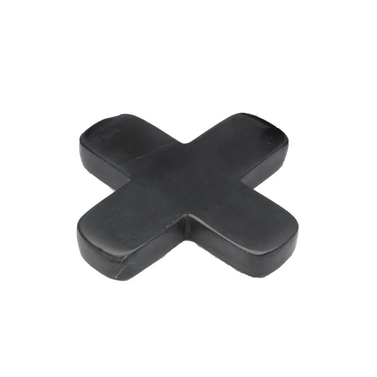 Elegant black marble pan coaster by Bazar Bizar Living; adds bohemian charm to any table setting or kitchen. 12cm x 12cm.