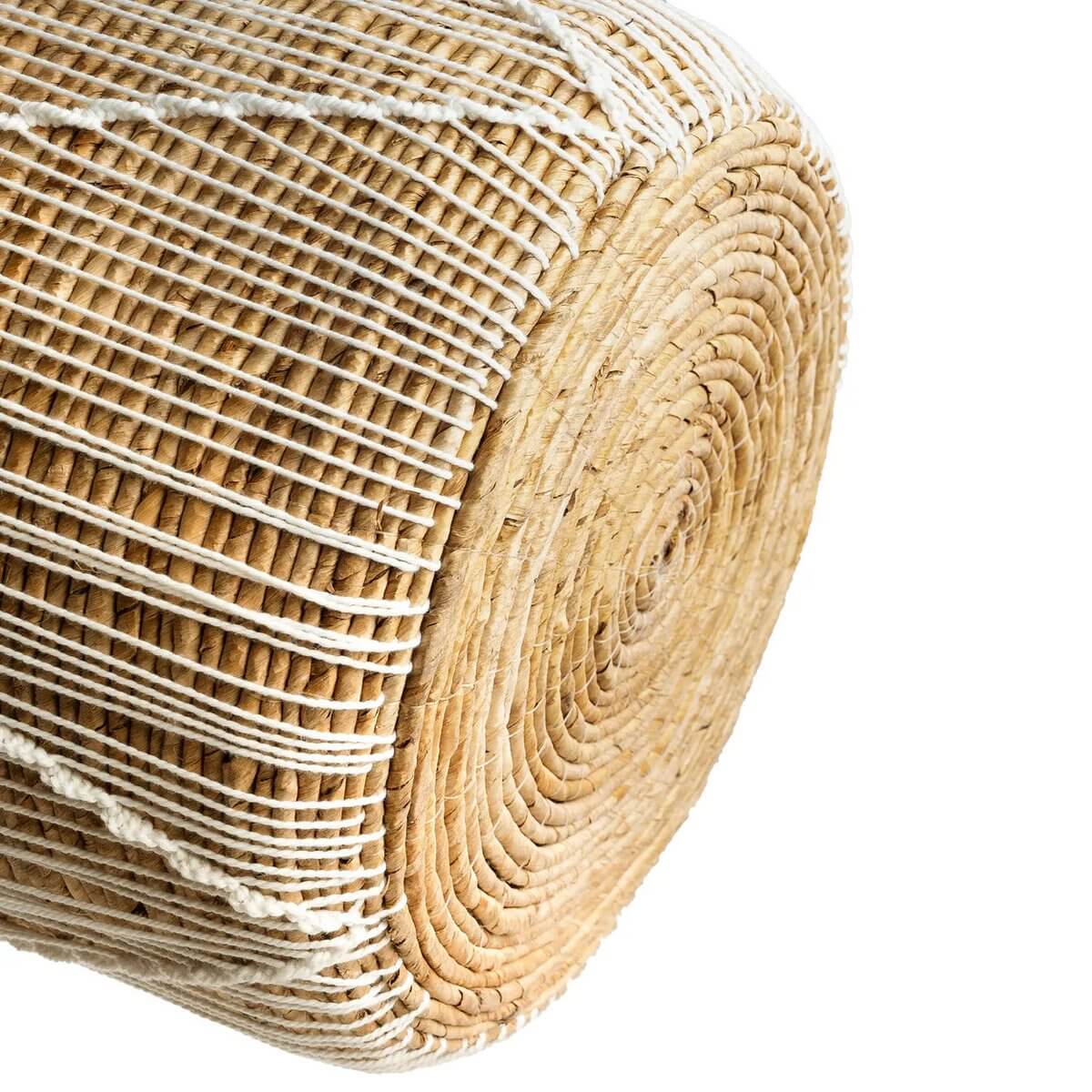 De recht gestikte macramémand - naturel wit - M-Bazar Bizar Living-Ik Hout ervan.