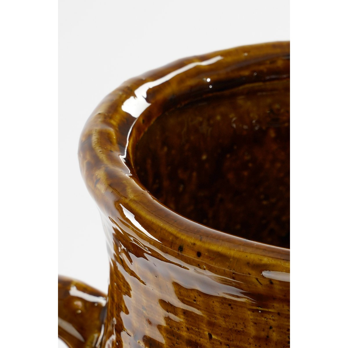 Elena Vaas - L29 x B26 x H39 cm - Keramiek - Bruin-vazen-Mica Decorations-Ik Hout ervan.