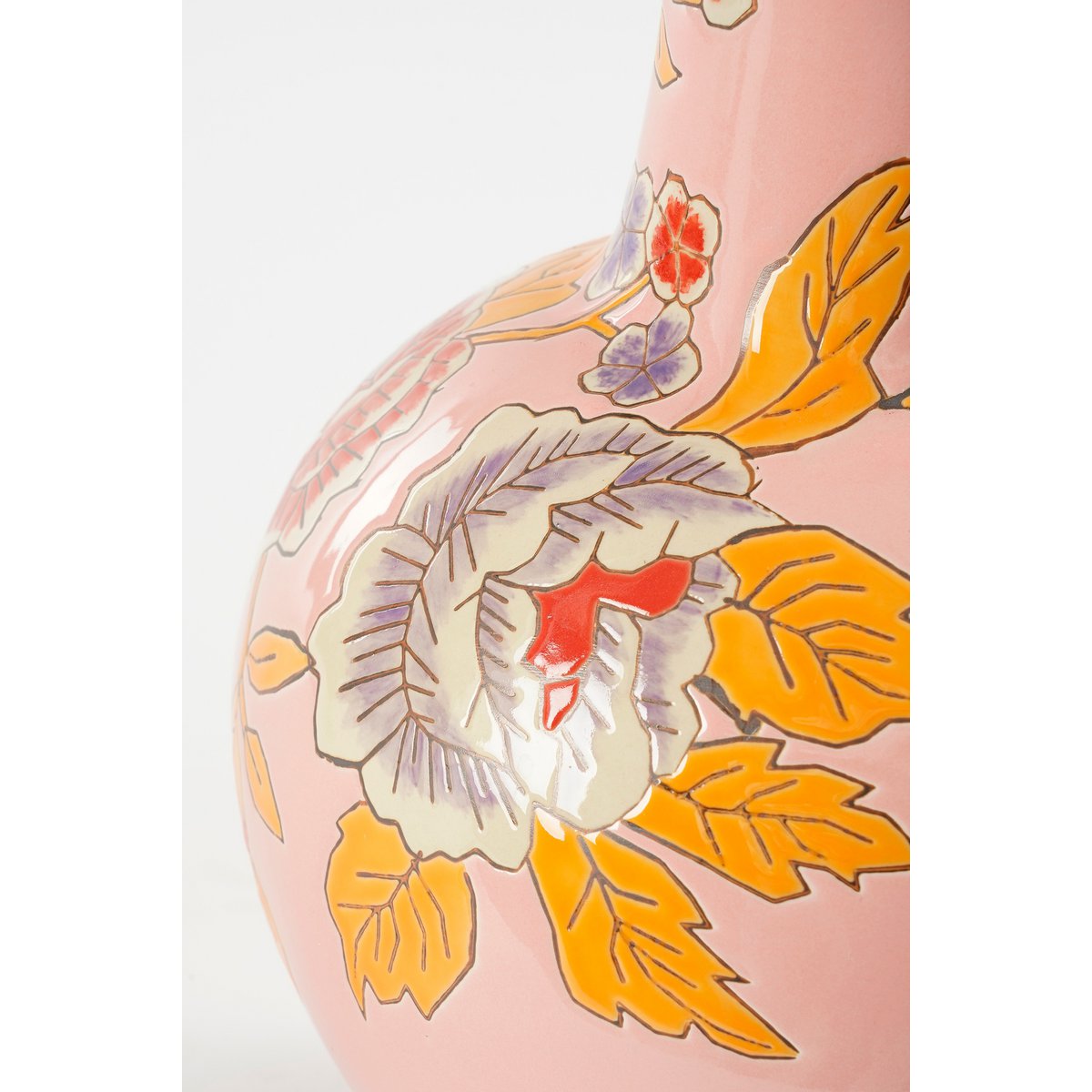 Eloise Vaas - H36 x Ø22 cm - Keramiek - Roze-vazen-Mica Decorations-Ik Hout ervan.