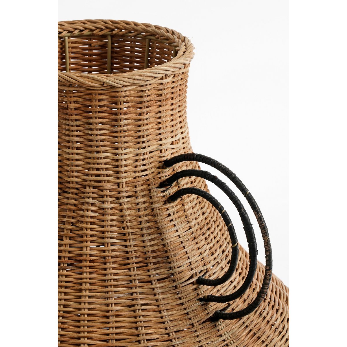 Fabiola Decoratie Vaas - H43 x Ø30 cm - Rotan - Bruin-vazen-Mica Decorations-Ik Hout ervan.