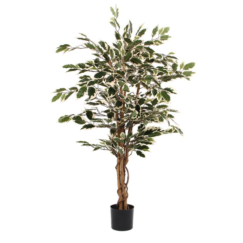 Ficus Kunstplant - H110 x Ø70 cm - Groen Bont-Kunst planten-Mica Decorations-Ik Hout ervan.
