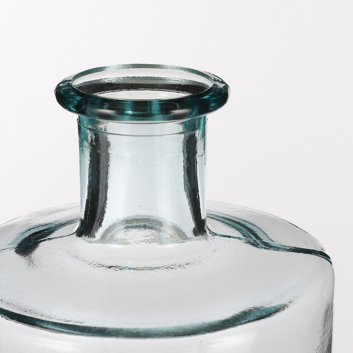 Guan Fles Vaas - H75 x Ø25 cm - Gerecycled Glas - Transparant-vazen-Mica Decorations-Ik Hout ervan.