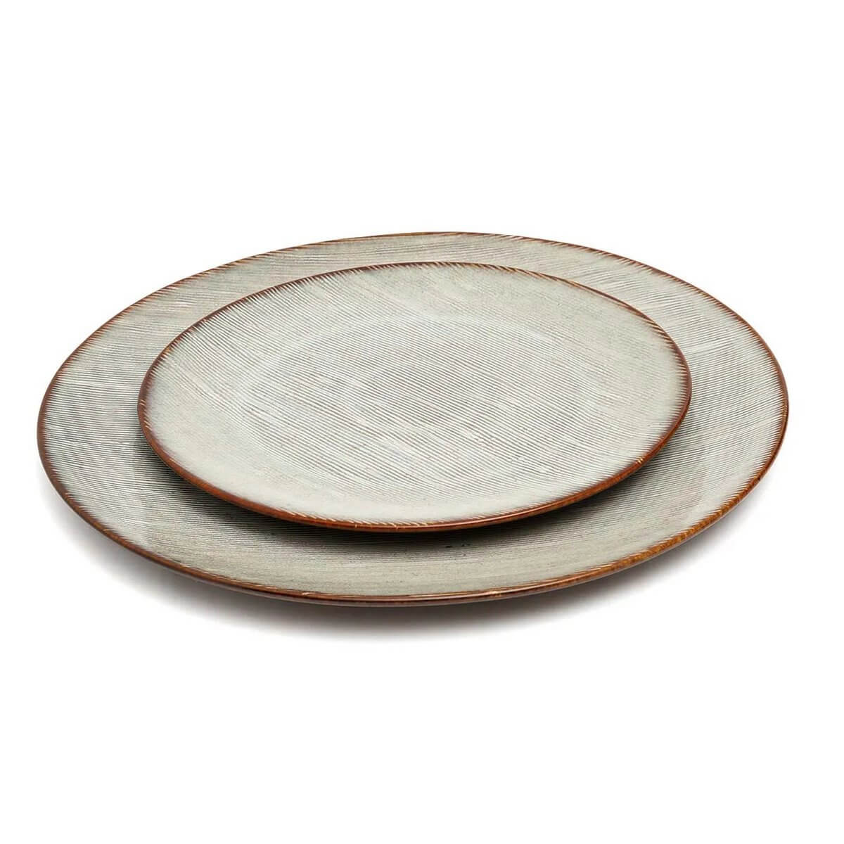 Elegant Peniche Dinerbord Set - coastal charm, perfect for seafood or family meals. Inspired by Portuguese design. Set of 4.