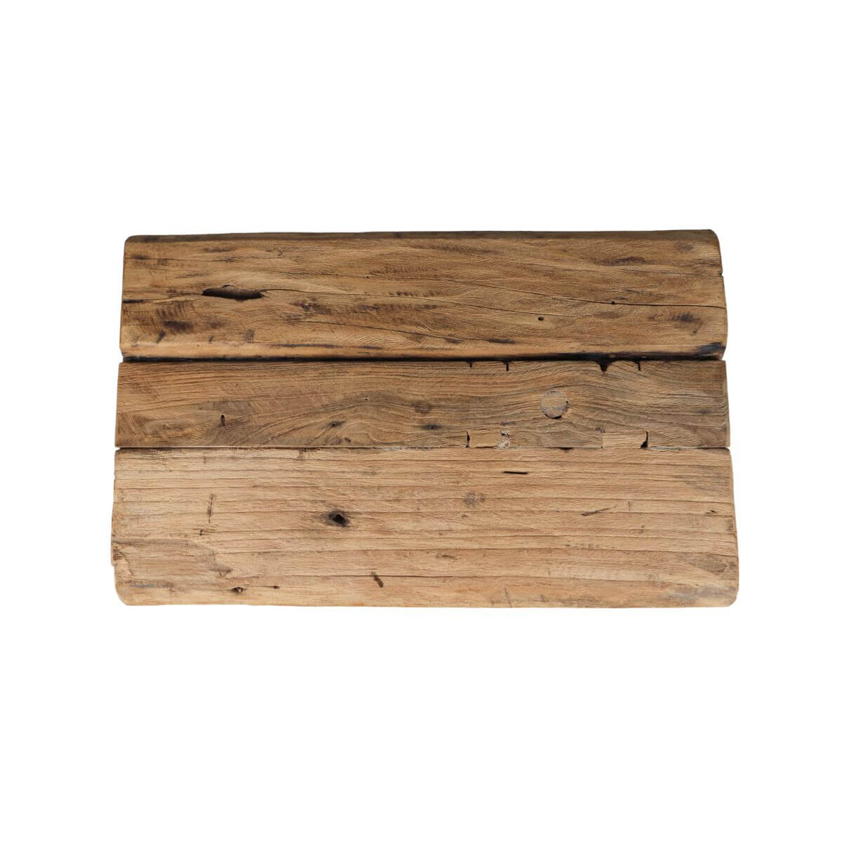 Massief teak hout Kruk Napels, 40 cm, met natuurlijke houtnerf en duurzaam design. Perfect voor interieurstijl en extra zitruimte.