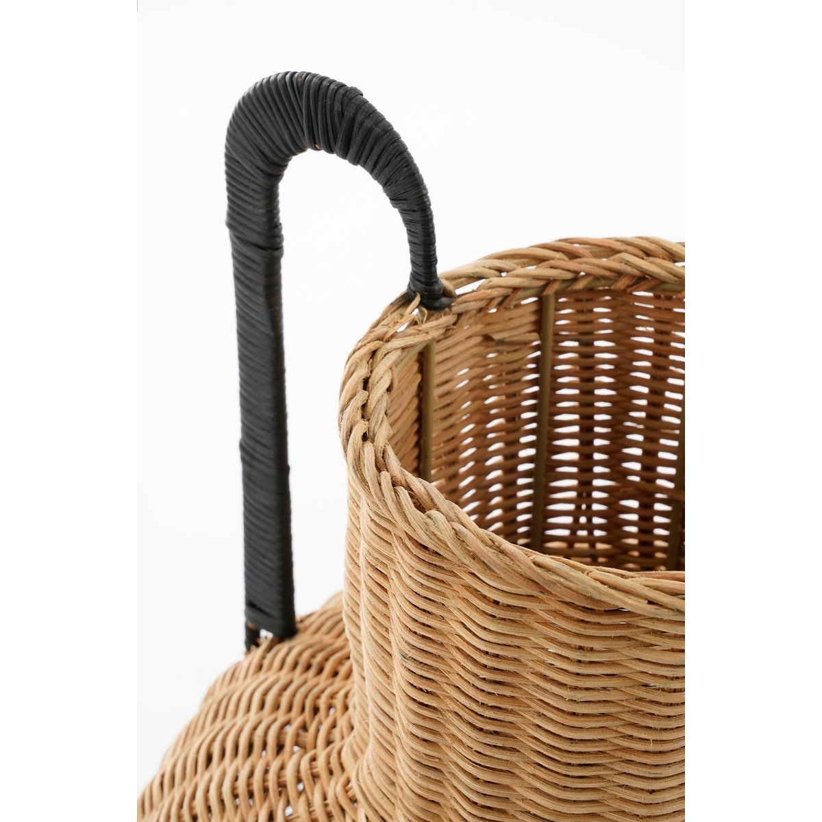 Loulou Decoratie Vaas - H42 x Ø40 cm - Rotan - Bruin-vazen-Mica Decorations-Ik Hout ervan.