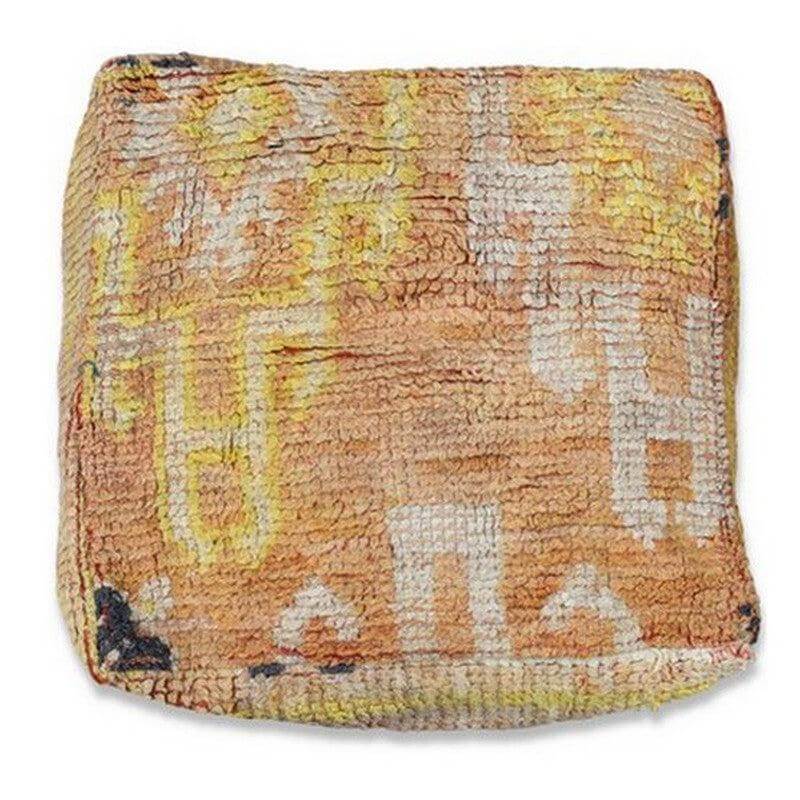 Handgemaakt Marokkaans vloerkussen K971 met kleurrijk patroon, perfect voor elk interieur. Authentiek vakmanschap uit Marokko.