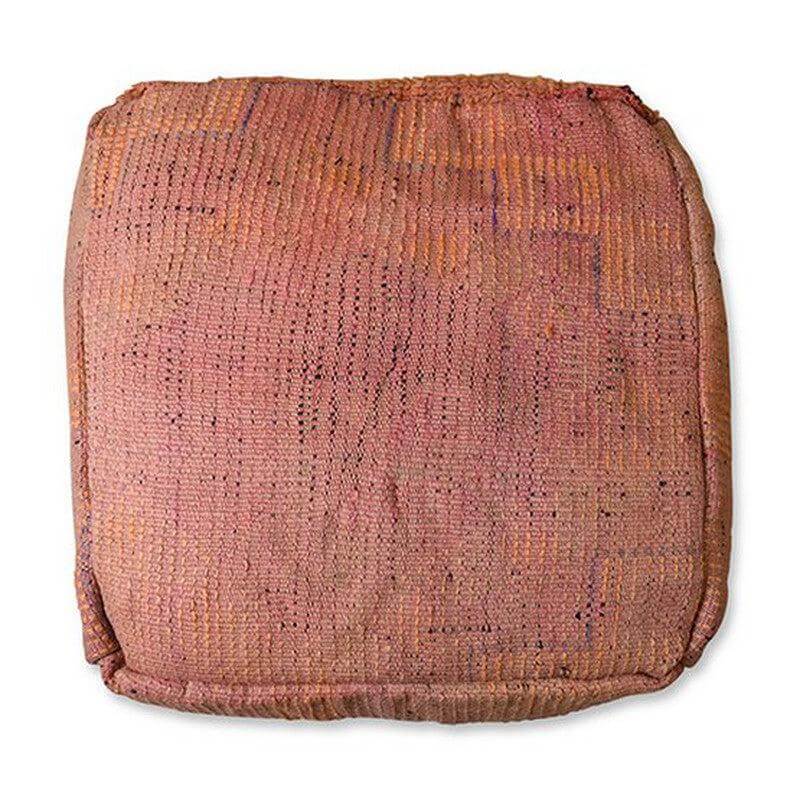 Marokkaans vloerkussen van vintage Berberkleed, unieke boho eyecatcher voor woon- of slaapkamer.