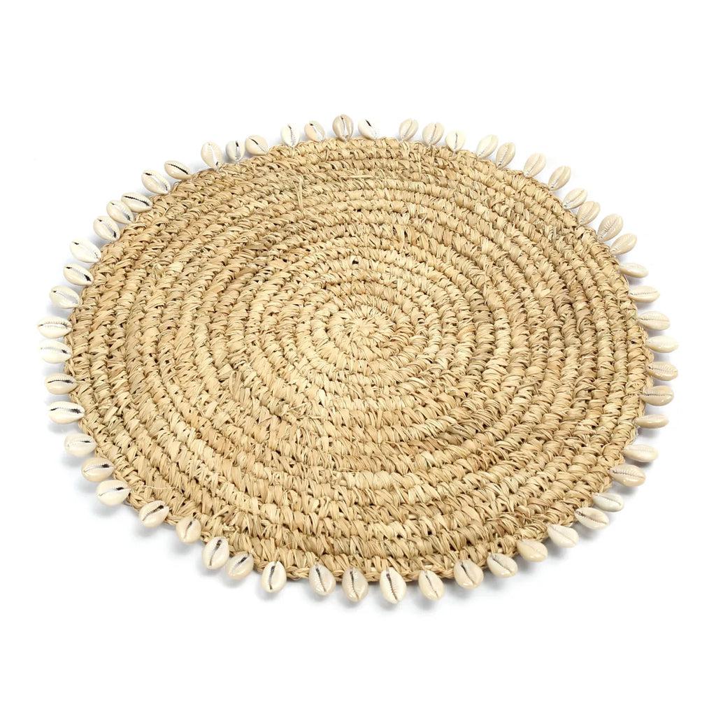 Placemat De Raffia Schelp