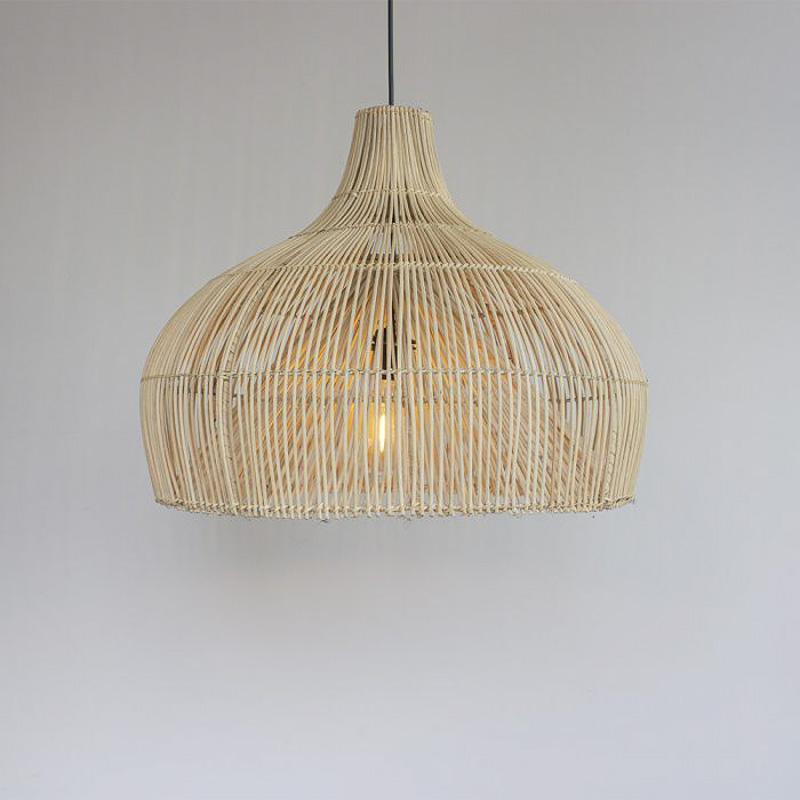 Rotan hanglamp Maggie - Bohemian verlichting voor moderne en Scandinavische interieurs met natuurlijke uitstraling.