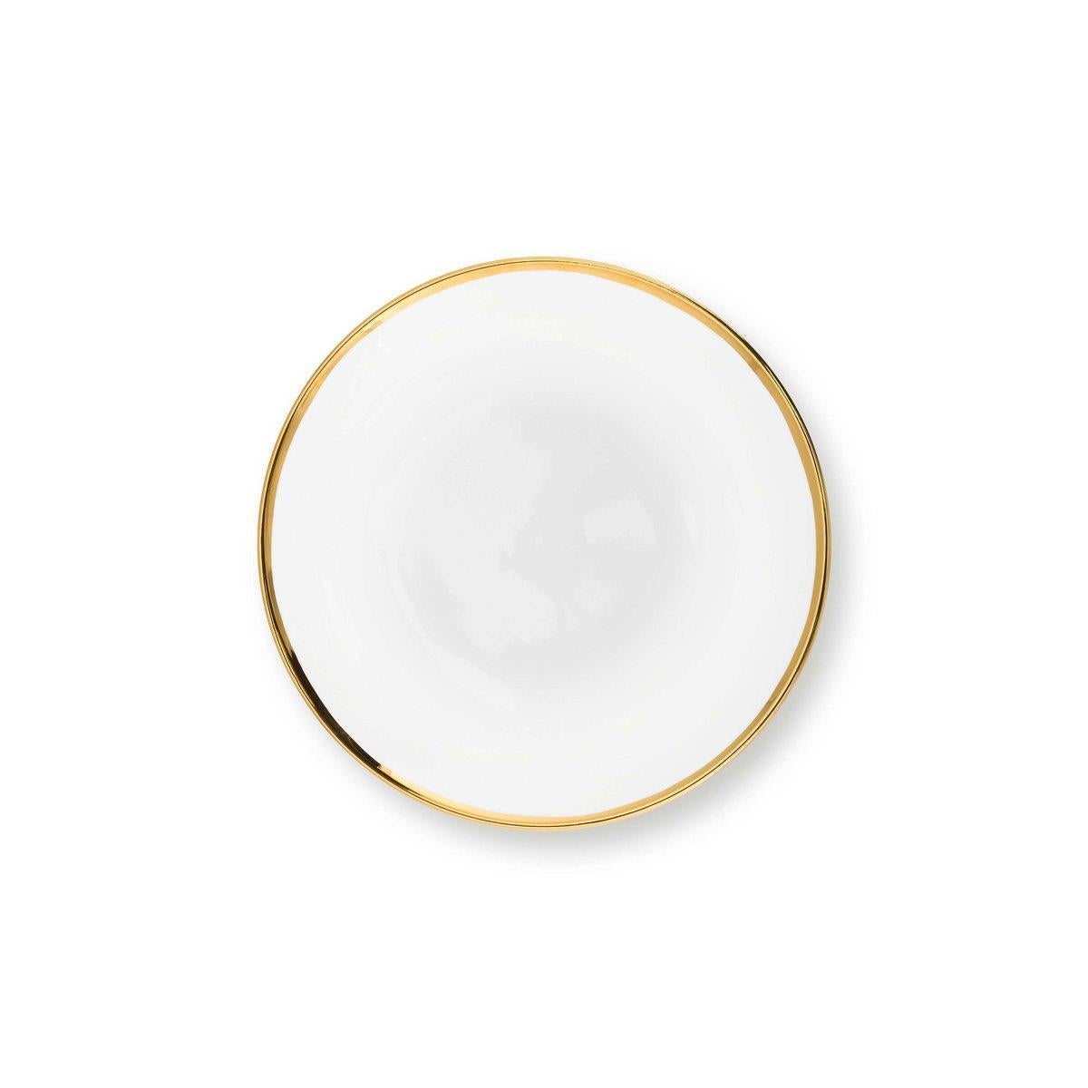 Set/16 Dinnerware Raw White Gold