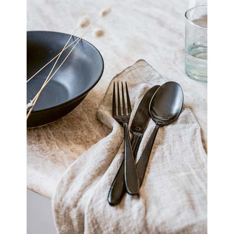 Set/18 Cutlery Matt Black-vtwonen-Ik Hout ervan.