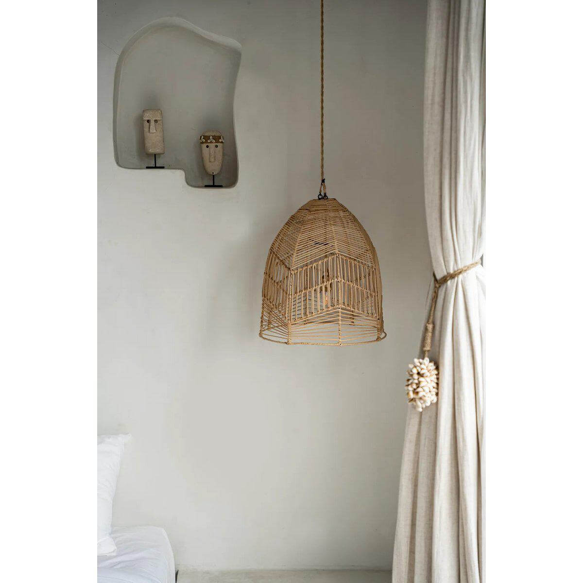 The Bala Hanglamp - Naturel - M-Hanglampen-Bazar Bizar Living-Ik Hout ervan.