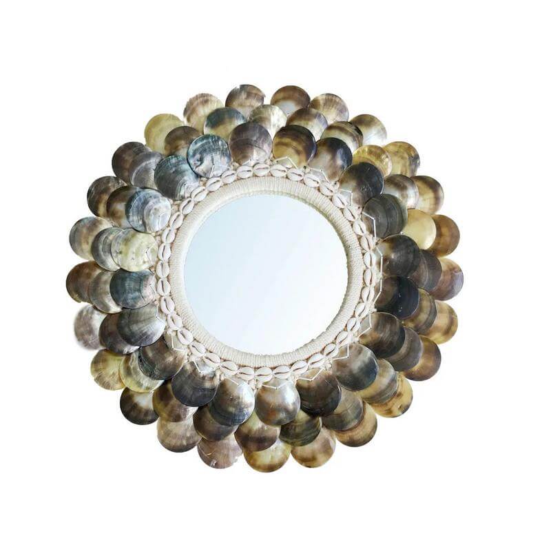 The Coin Mirror - Natuurlijk bruin - M-Bazar Bizar Living-Ik Hout ervan.
