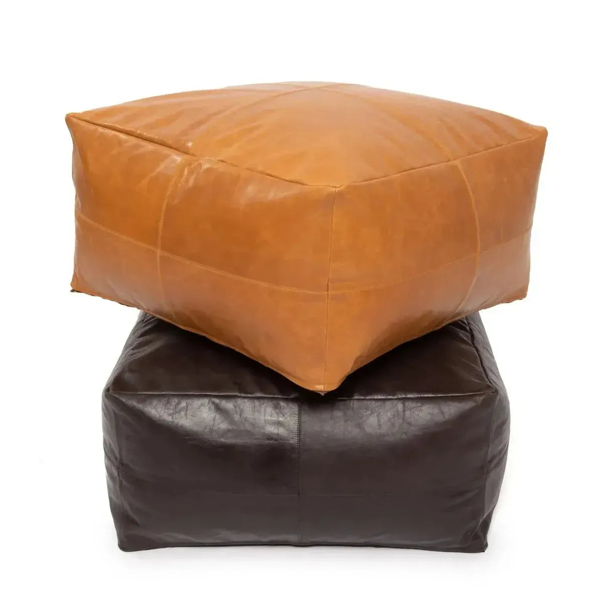 The Collectors Poef - Chocolade-poef-Bazar Bizar Living-Ik Hout ervan.