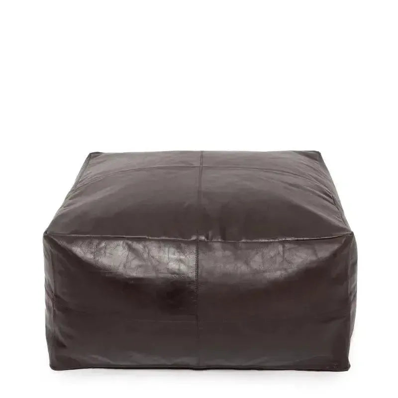 The Collectors Poef - Chocolade-poef-Bazar Bizar Living-Ik Hout ervan.