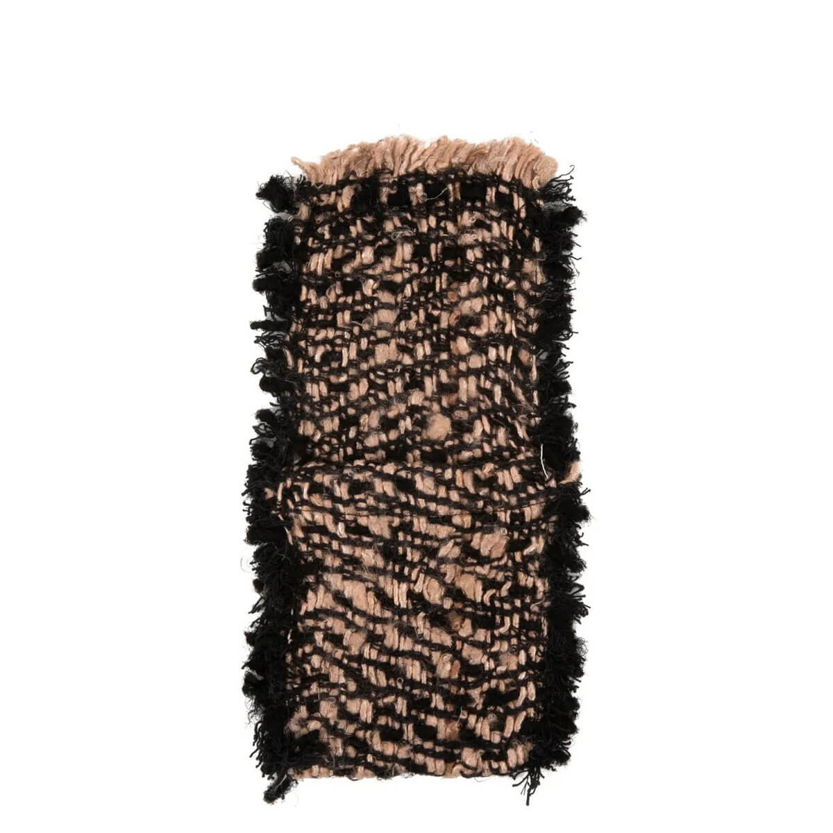 Bohemian black copper cutlery holder with luxury cotton texture, hand-produced and dyed, perfect for standout table settings. Set of 4.