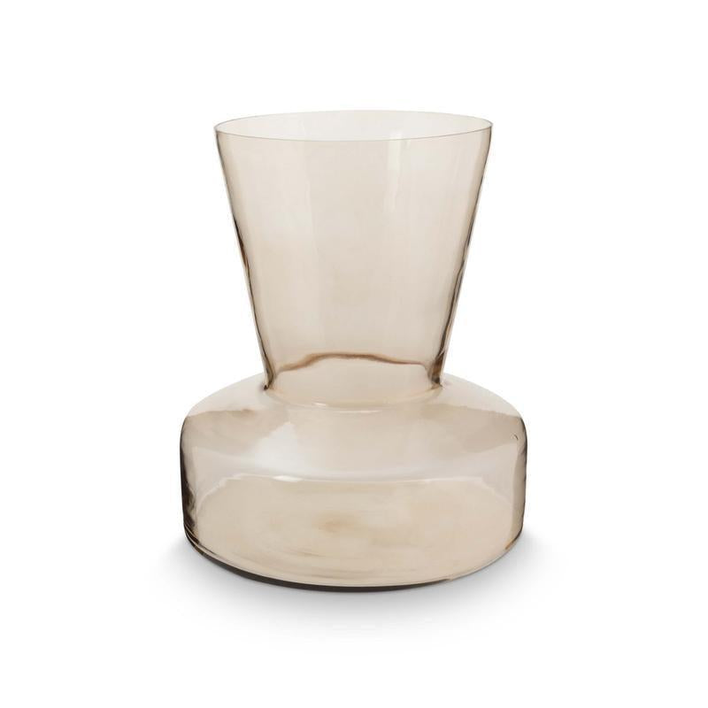 Vase Glass Mirre Sand Trumpet Large 26x30cm-vazen-vtwonen-Ik Hout ervan.